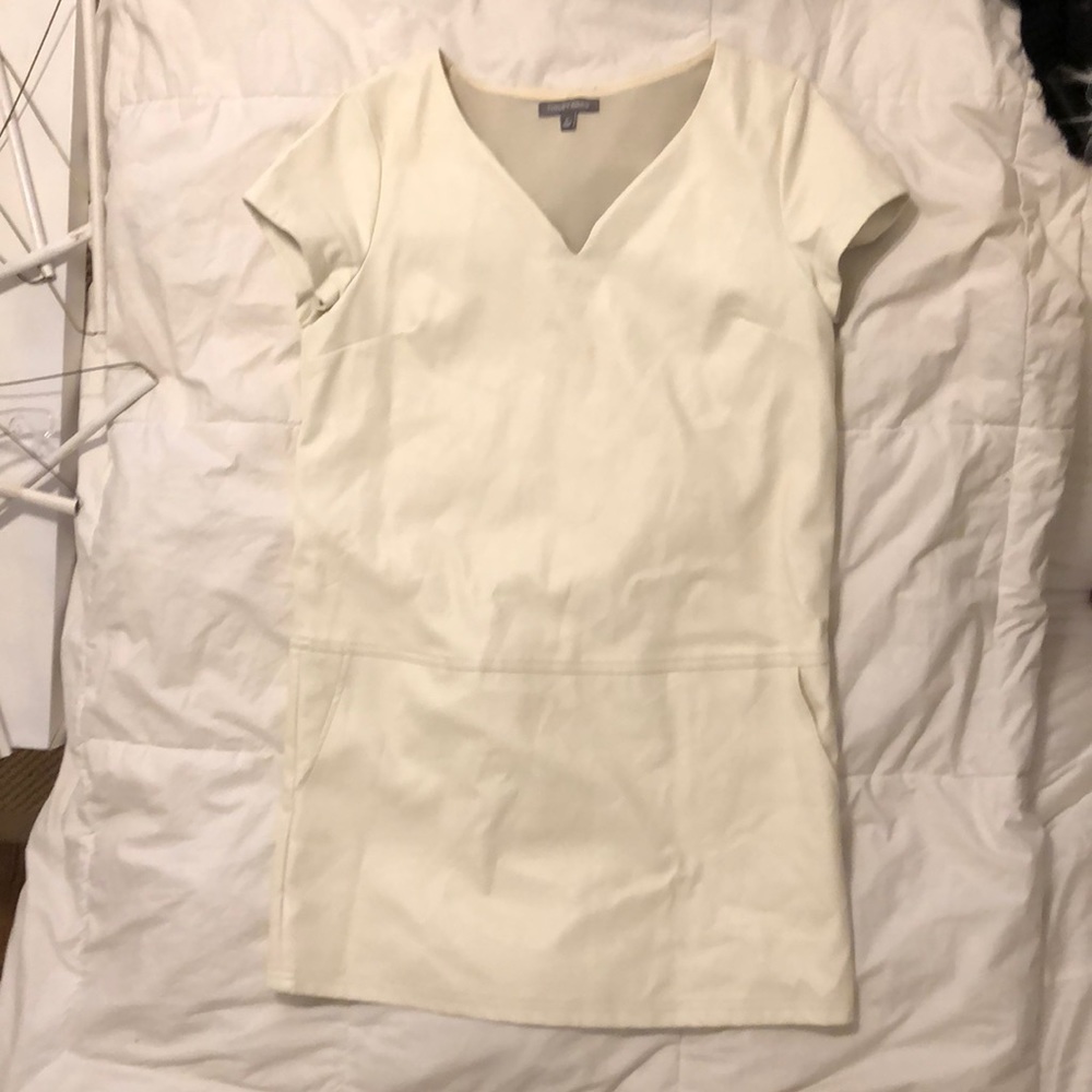 White Leather Dress